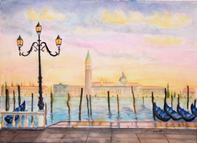 Aquarell - Venedig