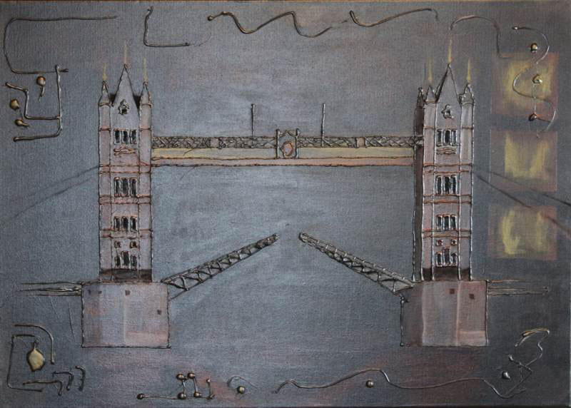 Mischtechnik - Tower Bridge